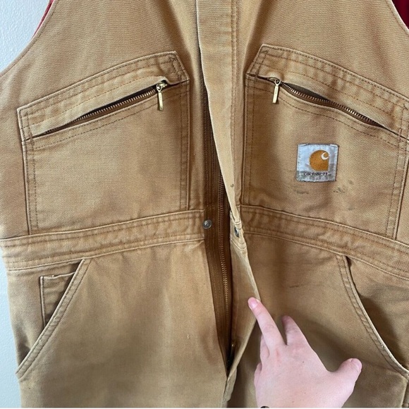 Carhartt Weathered Duck insulated Overalls - Picture 7 of 15
